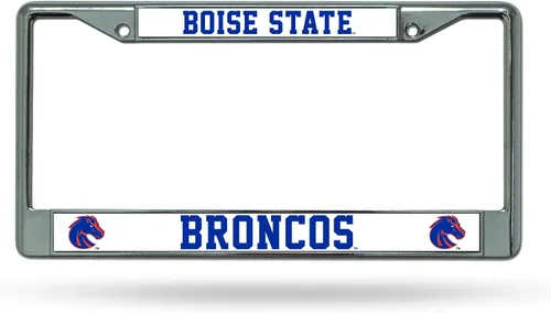 Miniatura 29 de Rico Industries NCAA Premium 12" x 6" Chrome Frame with Plastic Inserts - Car/Truck/SUV Automobile Accessory