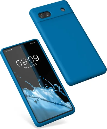 Miniatura 112 de kwmobile Funda Compatible con Google Pixel 6 Pro - Funda de teléfono de silicona TPU con acabado suave - Azul Arrecife