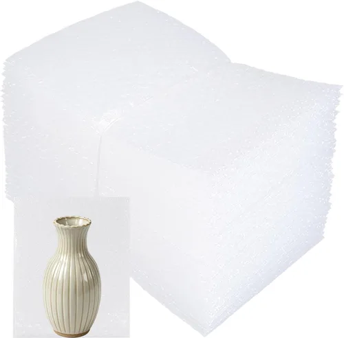 Miniatura 13 de 100 piezas de bolsas de burbujas, bolsas de burbujas de 6”x8” para compras, bolsas de acolchado de burbujas de doble pared para envío, embalaje