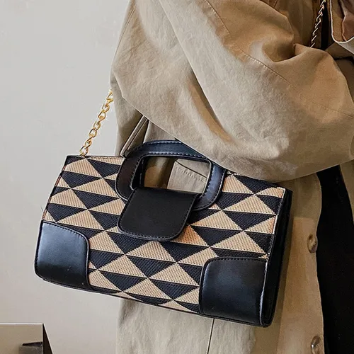Miniatura 63 de ZLMBAGUS - Bolso de mano para mujer, diseño vintage con solapa y asa, de piel sintética, para llevar al hombro