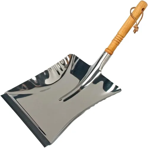 Miniatura 5 de Redecker Sartén para el polvo con mango de madera de haya sin tratar, 17-3/4 pulgadas, acero recubierto de zinc