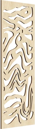 Miniatura 21 de 9 3/8"W x 24 3/8"H x 1/4"T Northfield Decorativos Paneles de Pared de Madera Calado, Abedul