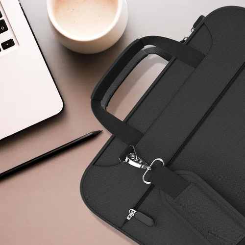 Miniatura 6 de DEHITE Funda para la Biblia para Hombres y Mujeres – Estuche para Biblia Negro Tamaño Extra Grande – Bolso de Mano – Para Libro de 11.2 x 8.4 x 1.8
