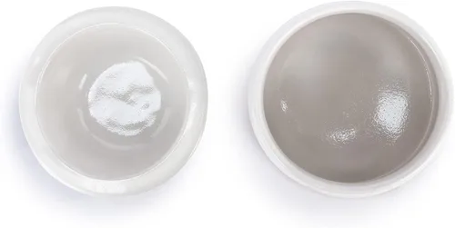 Miniatura 3 de DEMDACO Chill Out Classic White - Cuenco para servir con chispas de gres (5 x 5), color blanco