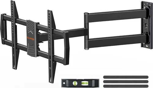 Miniatura 11 de ELIVED - Soporte de pared para televisores inclinable para la mayoría de televisores de 37" a 85" hasta 59.9 kg, soporte de montaje de TV de perfil