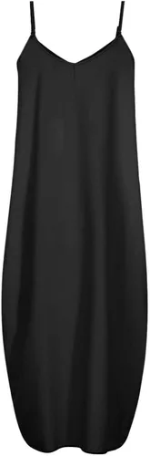Miniatura 4 de JOANKDMI Vestido de verano para mujer, con tirantes delgados, holgado, sin mangas, estampado de moda, con bolsillos