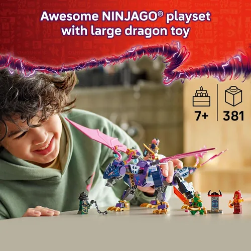 Miniatura 2 de LEGO NINJAGO Rontu El Dragón Maestro - Kit de construcción de modelo de dragones en ascenso para niños y niñas, a partir de 7 años - Juguete