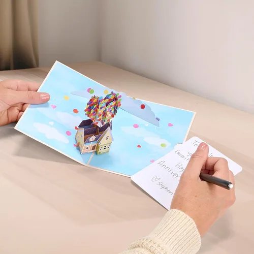 Miniatura 6 de Lovepop Tarjeta desplegable diaria para ella y él – Tarjetas de felicitación 3D de Disney y Pixar para niños, niñas, hombres y mujeres – Mi aventura