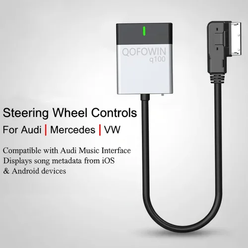Miniatura 2 de Adaptador de música de alta definición para automóvil Audi, adaptador de audio inalámbrico, compatible con Audi 3G AMI, interfaces AMI 2G, Mercedes