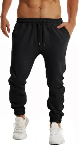 GYMBULLFIGHT Pantalones deportivos para hombre, para gimnasio, correr, entrenamiento, pantalones deportivos con cordón y bolsillos