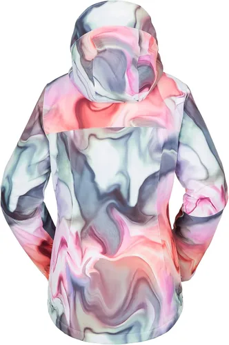 Miniatura 2 de Volcom Chaqueta con capucha Bolt para mujer, con aislamiento para snowboard y esquí, Negro
