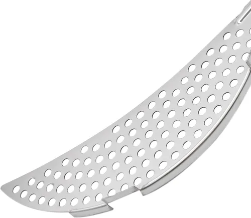 Miniatura 6 de AUEAR, Colador de pasta de mano de acero inoxidable para diferentes herramientas de cocina de olla y sartén (1 paquete, con asa)