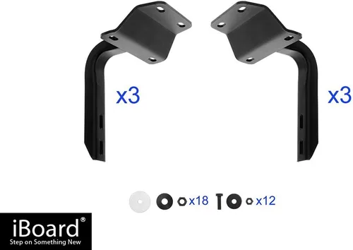 Miniatura 7 de Eboard - Estribo de 5 pulgadas, color plateado, compatible con Ford F150 SuperCrew Cab 2015-2025 y F150 Lightning 2022-2025 y F-250 F-350 Super Duty