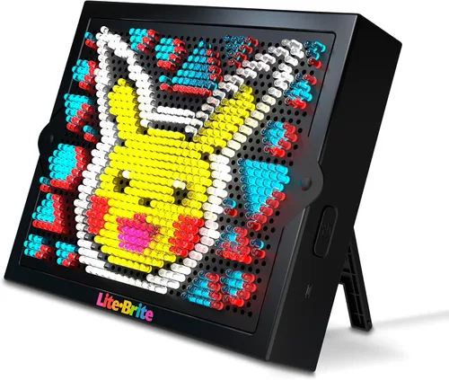 Miniatura 3 de Lite Brite Super Bright HD, Edición Pokémon – Pantalla creativa retro iluminada – Juego educativo para niños, mejora la creatividad, regalo