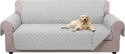 Miniatura 87 de U-NICE HOME Funda de sofá reversible para perros con correas elásticas, resistente al agua, protector de muebles para mascotas, funda de sofá