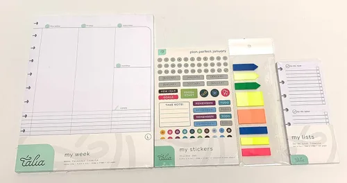Miniatura 25 de Talia - Repuestos para cuaderno de espiral (páginas punteadas, Junior (5.5 x 8.5 pulgadas))