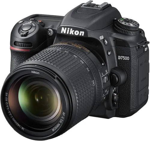 Miniatura 3 de Nikon Cámara D7500 DSLR con lente de 0.709-5.512 in (1582) + tarjeta de memoria de 64 GB + funda + software Corel Photo + 2 baterías EN-EL 15 +