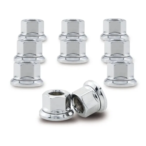 Miniatura 10 de Tuerzas de rueda con brida de manga de 6mm de dos piezas 10 piezas, M22x1.5 Hex: 33mm Negro para camiones pesados, camiones semirremolque, adecuó