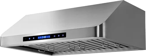 Miniatura 9 de COSMO COS-QS75 Campana extractora bajo gabinete de 30 pulgadas, colección Haven, 500 CFM, canalizada, controles táctiles, luces LED, acero inoxidable