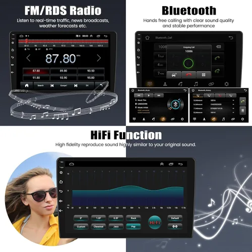 Miniatura 4 de [2+64G] Android 15 Estéreo de coche para Mazda CX-9 2007-2015 con CarPlay inalámbrico y Android Auto, pantalla táctil IPS de 10.1 pulgadas