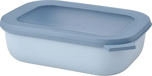Miniatura 28 de Mepal Cirqula - Recipiente circular rectangular para almacenar y servir alimentos con tapas transparentes, perfecto para preparación de alimentos