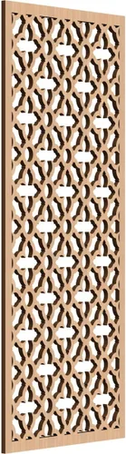 Miniatura 129 de Madison Paneles de pared decorativos de madera con calado, 9 3/8 pulgadas de ancho x 24 3/8 pulgadas de alto x 3/8 de alto, roble rojo rojo (Red Oak)