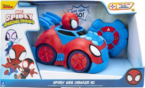 Miniatura 2 de Jazwares Marvel Spidey y sus Increíbles Amigos Web Crawler RC - Vehículo Control Remoto - Cuenta con Súper Héroe Integrado con 4 Funciones