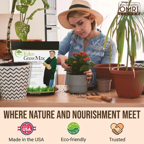 Miniatura 6 de Eden Grow Max Organic Blended Neem Cake Perfecto para jardinería doméstica, frutas, césped y flores, listado OMRI (3 libras)