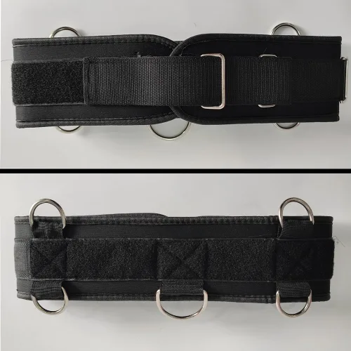 Miniatura 6 de LOOEEL Cinturón de resistencia de fitness Cinturón de fitness multifuncional con 5 anillos para entrenamiento con pesas y entrenamiento