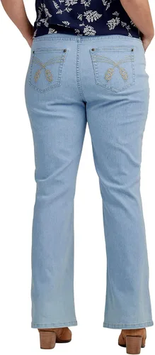 Miniatura 3 de Ellos Jeans de talla grande con 5 bolsillos para mujer