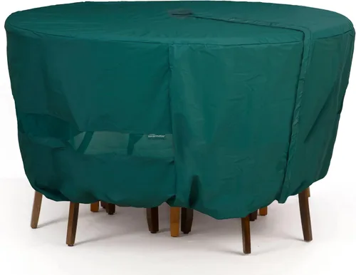 Miniatura 11 de Covermates Juego de funda clásica redonda para mesa de comedor y silla de patio, protección para muebles de exterior para todo tipo de clima, vinilo