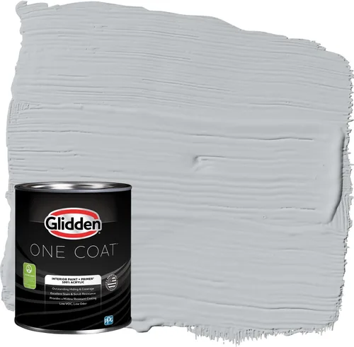 Miniatura 65 de Glidden Pintura Interior + Imprimación: Gris/Plata Antigua, Una Capa, Satinado, 1 Galón