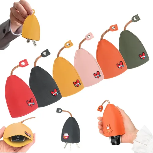 Miniatura 13 de RJDJ Bolso de la llave del cuero de la PU de las frutas lindas, creativo extraíble lindo caso de la llave del coche de la gran capacidad, bolso