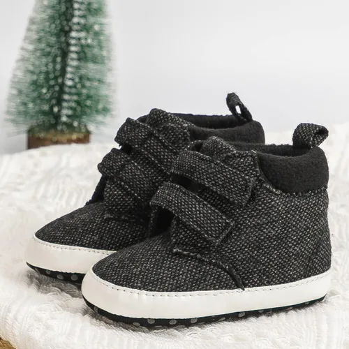 Miniatura 4 de Babelvit Zapatillas de lona con suela suave para bebé y niña, con cordones y cordones para bebé, botas unisex jasta el tobillo recién nacidos