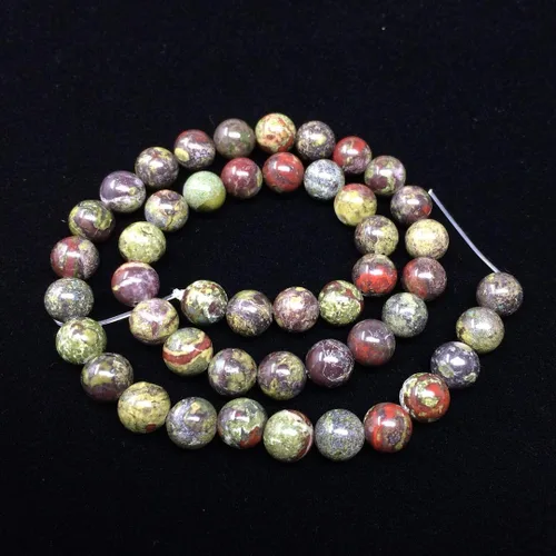 Miniatura 81 de 1 hebra Adabele natural de piedras preciosas múltiples amatista, lapislázuli, sodalita, aventurina, ojo de tigre, jaspe rojo jade amarillo, 0.315 in