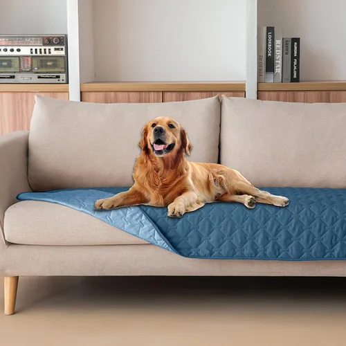 Miniatura 57 de gogobunny Manta 100% Impermeable de Doble Cara para Perros, Cubierta Suave para Cama de Mascotas, Reversible, Protege Muebles, Sillón, Sofá, Coche