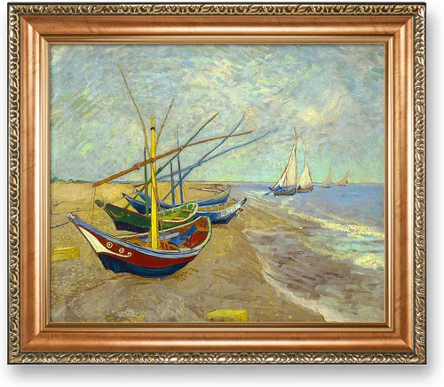 Miniatura 107 de A&T ARTWORK Noche estrellada sobre el Ródano de Vincent Van Gogh. Tamaño del marco: 36 x 30 pulgadas, tamaño de la imagen: 30 x 24 pulgadas