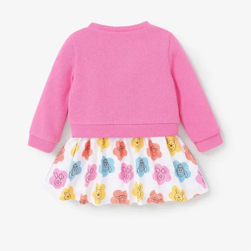 Miniatura 3 de Disney Vestido de bebé para niñas, 2 piezas, sin mangas, conjunto de cárdigan de manga larga de 3 a 24 meses