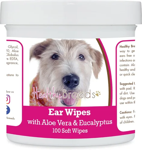 Miniatura 56 de Healthy Breeds Pastor alemán, silla de montar, toallitas de limpieza de oídos con aloe y eucalipto para perros, 100