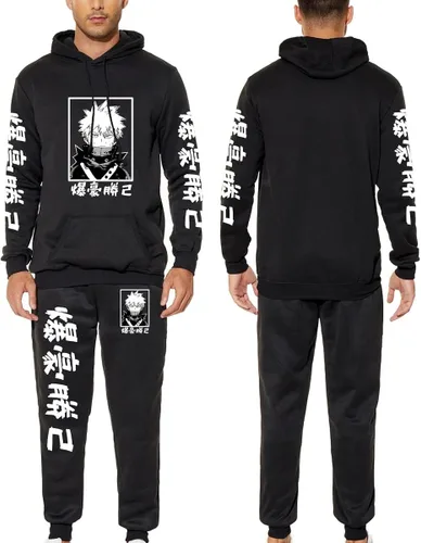 Miniatura 3 de Vivimeng MHA - Sudadera con capucha Boku sin sudaderas de manga larga con estampado de anime con bolsillos delanteros