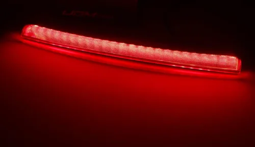 Miniatura 2 de iJDMTOY OEM-Spec Barra de Luz de Freno de Montaje Alto LED Completa de Lente Roja en la Parte Superior del Techo Trasero Compatible con Land Rover