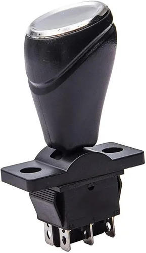 Miniatura 8 de Interruptor basculante para automóviles de parachoques de 12 V para niños, reinicio automático de 360°, repuesto de joystick hacia adelante