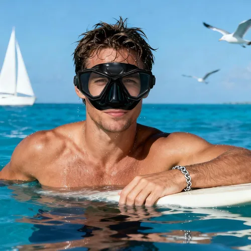 Miniatura 6 de Scuba Mask Adults, Snorkel Diving Mask, Freediving Mask, Snorkeling Gear Swimming Goggles HD Tempered Glass, Low-Volume Dive Mask with Nose Cover