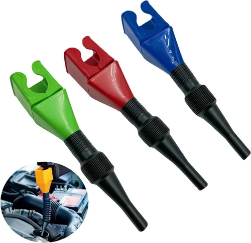 Miniatura 15 de Embudo de plástico retráctil para cambio de aceite para automóviles y motocicletas (A-Blue+White)