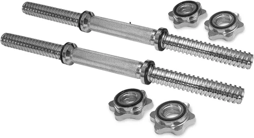 Miniatura 4 de Asas de mancuernas roscadas/asas ajustables para mancuernas – Se adapta a discos de peso estándar de 1 pulgada – Accesorios de levantamiento de pesas