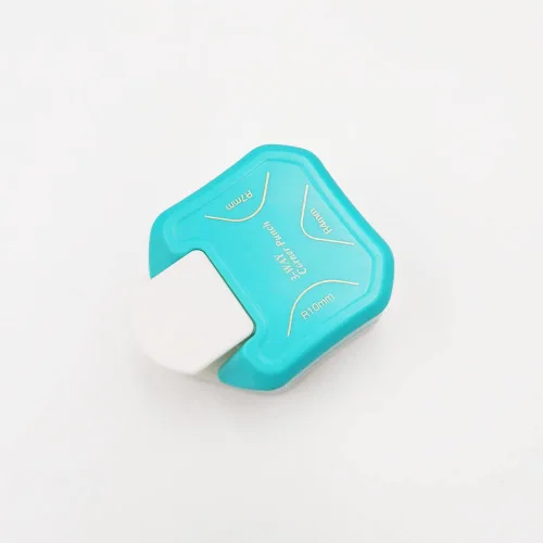 Miniatura 2 de Perforadora de esquina de papel 3 en 1, perforadoras para manualidades, perforadora de agujeros DIY, para hacer tarjetas con fotos y álbumes de Verde