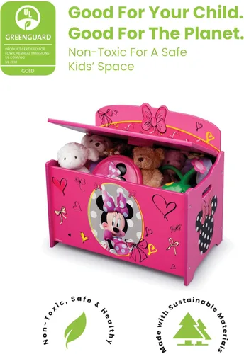 Miniatura 4 de Delta Children Caja de juguetes de lujo, Disney Minnie Mouse y cama de plástico para niños pequeños, Nick Jr. PAW Patrol