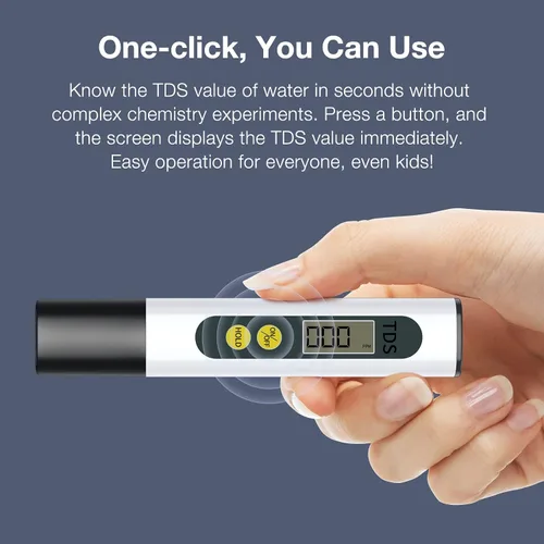 Miniatura 6 de Probador de TDS Medidor de Agua Digital - Kits de Prueba de Agua Asequibles y Confiables para Agua Potable - 0-9990ppm - 1s Obtenga Resultados