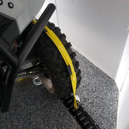 Miniatura 3 de DC Cargo Mall Correas de neumático E Track (paquete de 4) – Correas de rueda con accesorios E Track y 3 bloques de goma – 11' x 2" amarres