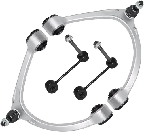 Miniatura 204 de Detroit Axle - Kit de 4 brazos de control delanteros para Ford Mustang 05-10, 2 brazos de control inferiores, 2 puntales 2005 2006 2007 2008 2009